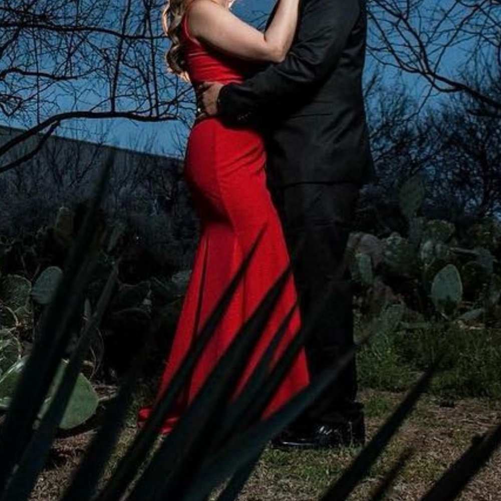Elegant Red Evening Gown